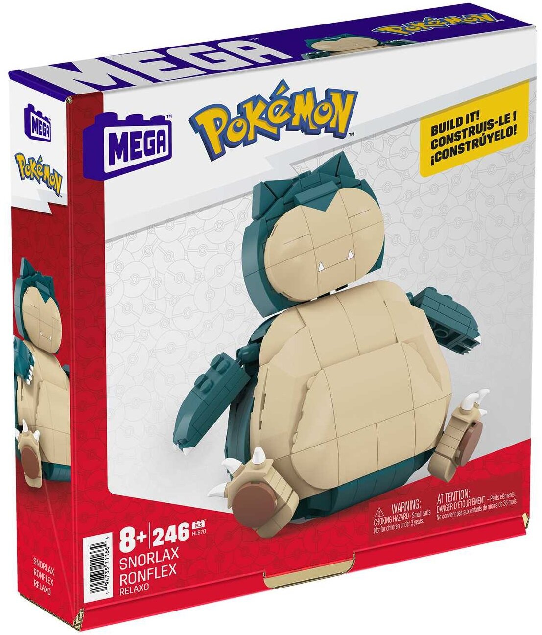 Pokemon mega shop construx snorlax