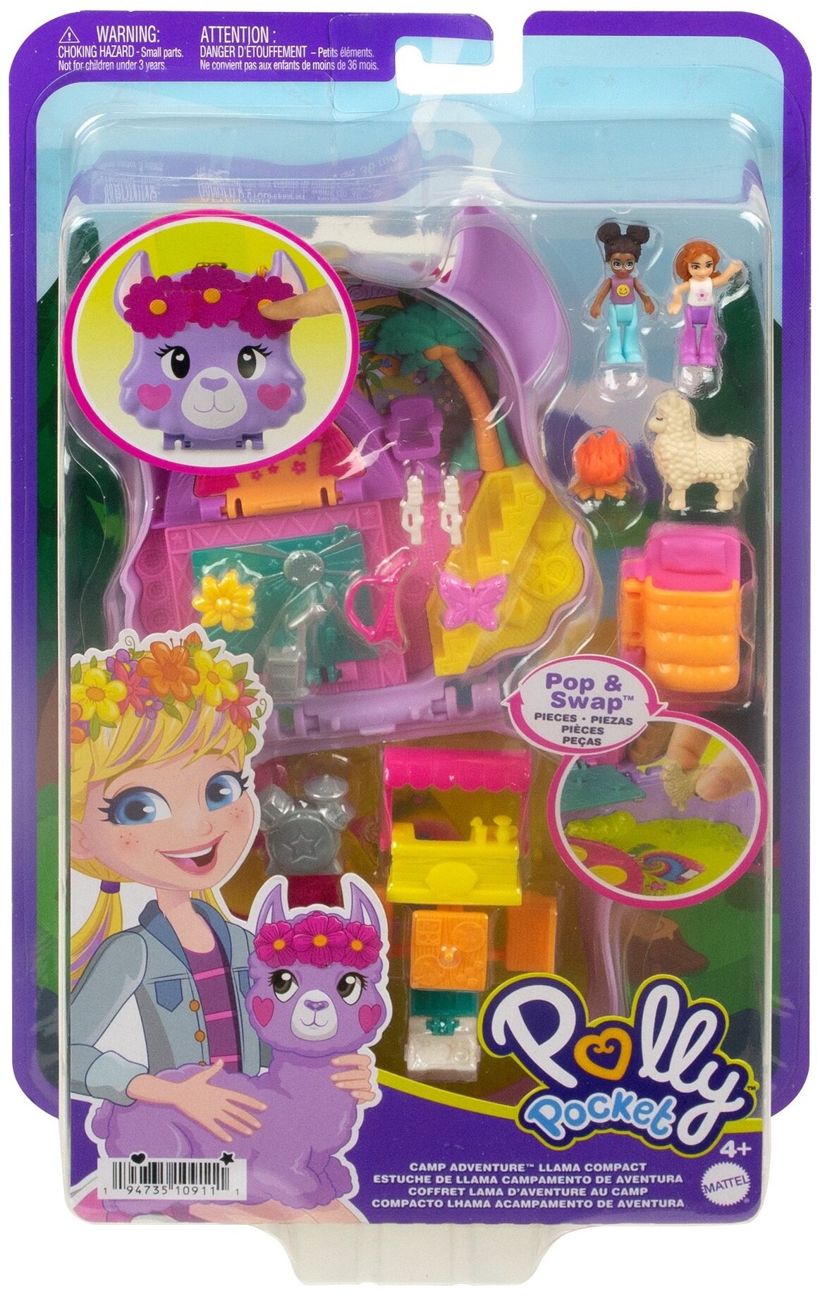 POLLY POCKET Biwakowa Lama HKV33 Lalka - niskie ceny i opinie w Media ...