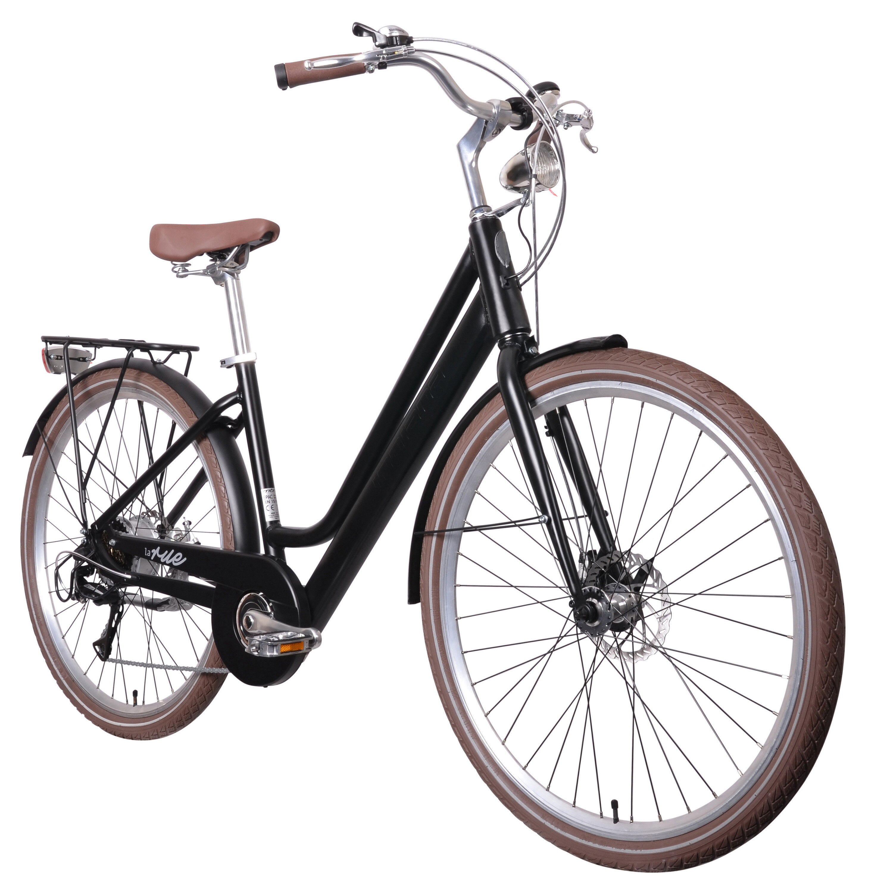 INDIANA La Rue D18 28 cali damski Czarny mat Rower elektryczny niskie