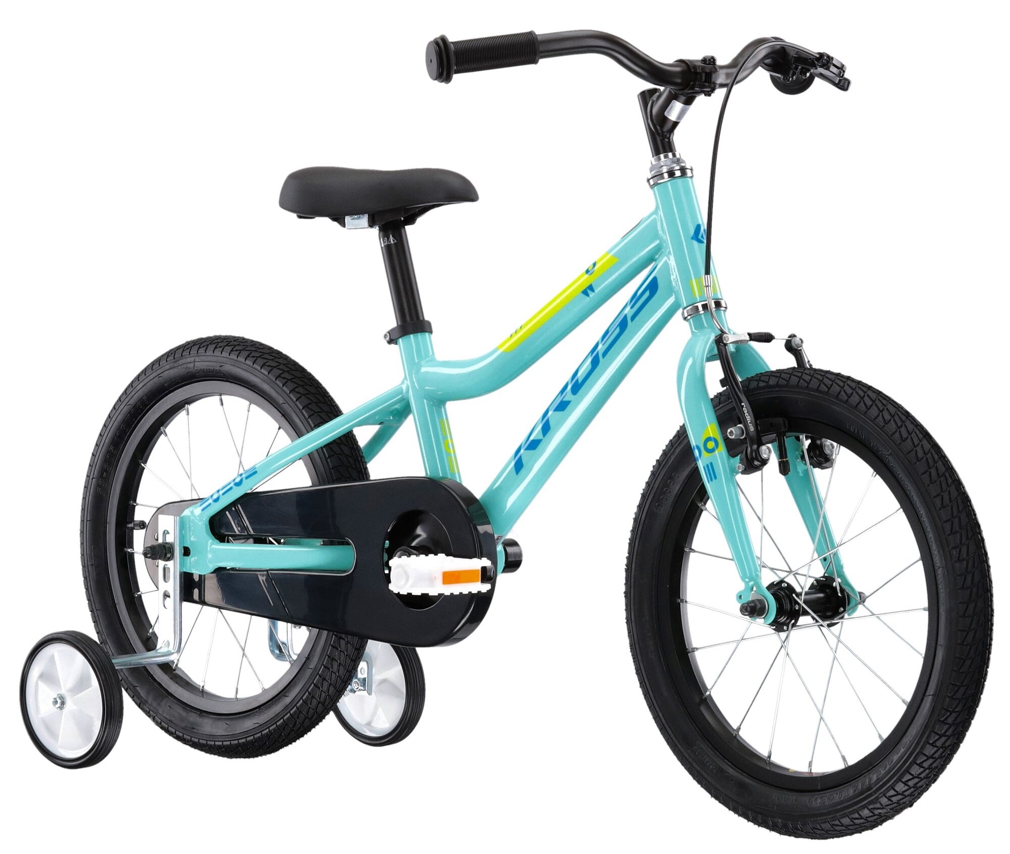 KROSS Mini 4.0 16 cali dla dziewczynki Seledynowo-niebiesko-limonkowy ...