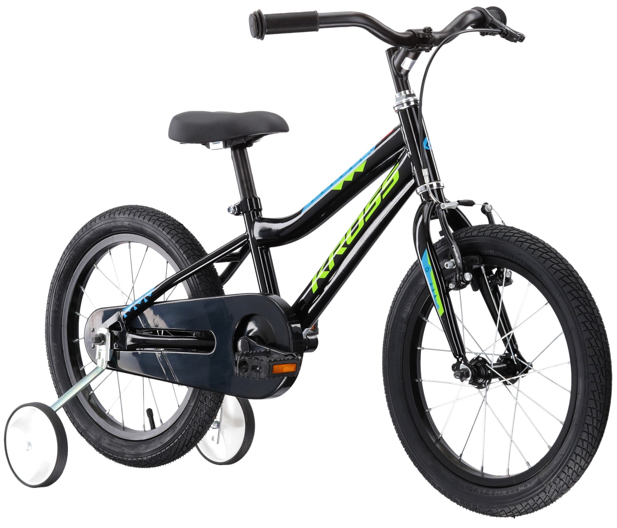 KROSS Racer 3.0 16 cali dla chłopca Czarnozielononiebieski Rower