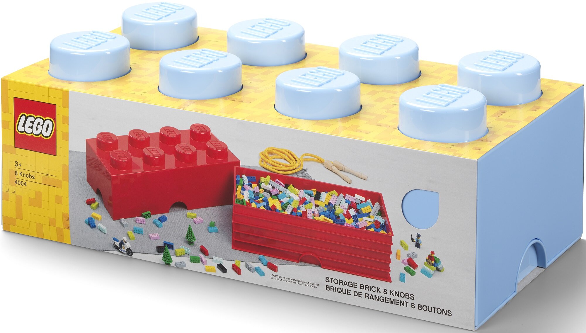 Klocek Do Rozdzielania Klocków Lego LEGO klocek Brick 8 Jasnoniebieski 40041736 Pojemnik na - niskie ceny i