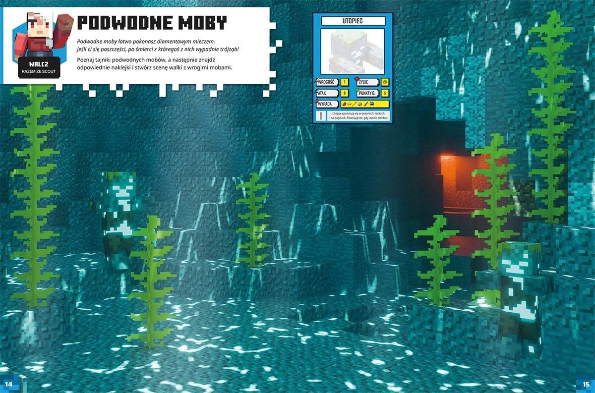 Naklejanka Minecraft Zwierzęta Album Przygód Z Naklejkami - Niskie.
