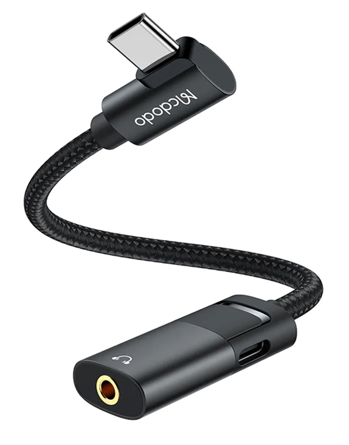 MCDODO CA1880 Czarny Adapter USB TypC Jack 3.5 mm niskie ceny i