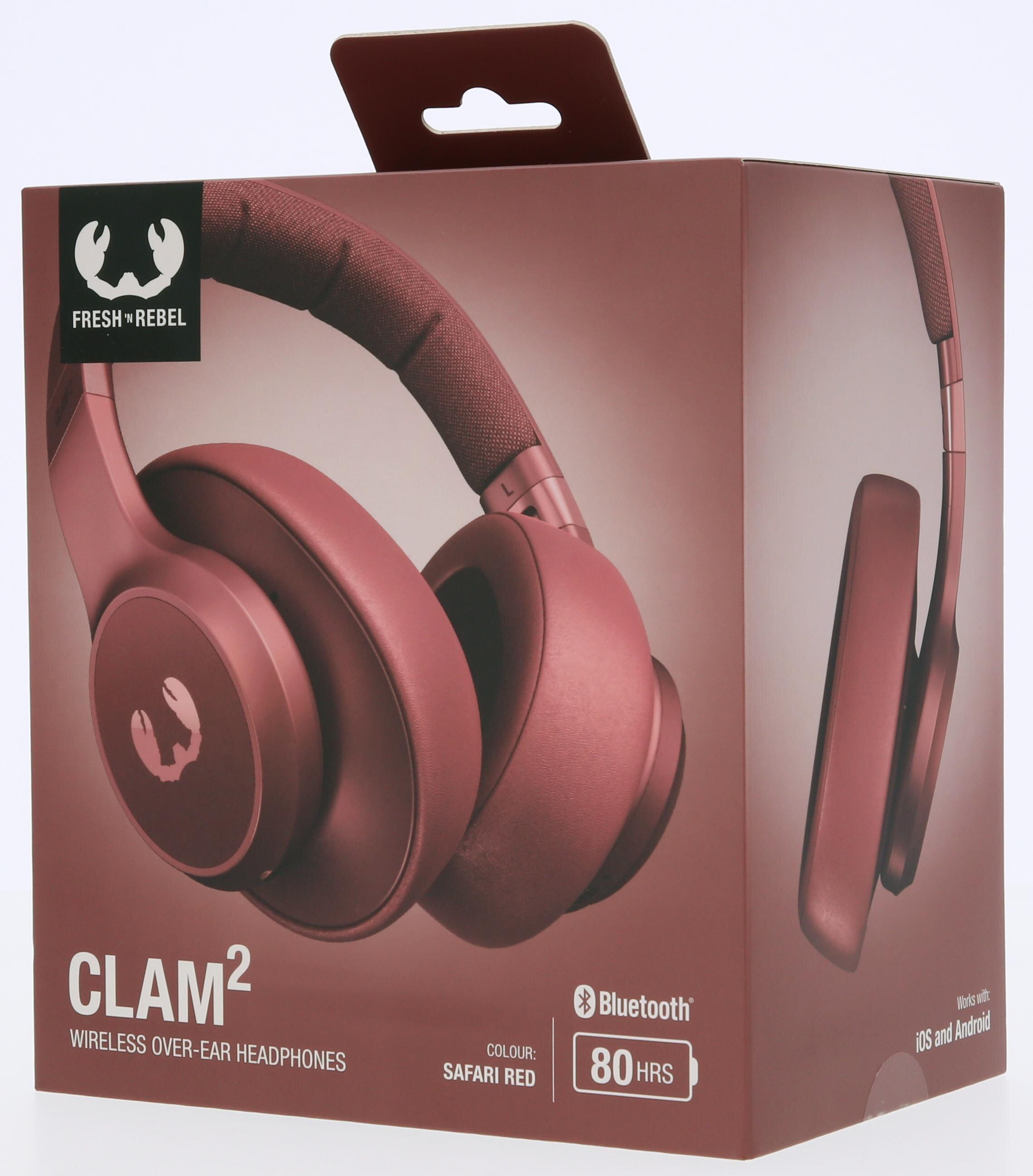 FRESH N REBEL Clam 2 Safari Red Czerwony Słuchawki nauszne - niskie ceny i  opinie w Media Expert