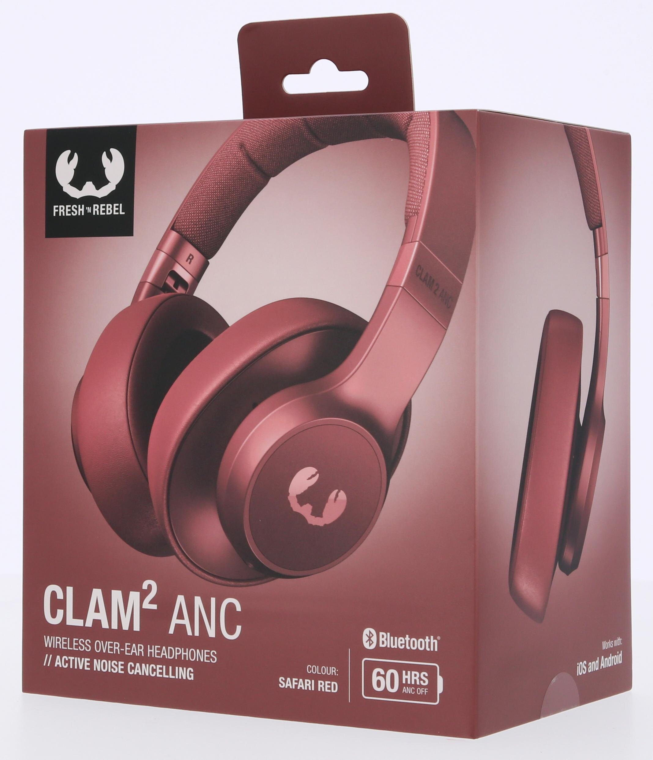 FRESH N REBEL Clam 2 ANC Safari Red Czerwony Słuchawki nauszne - niskie  ceny i opinie w Media Expert