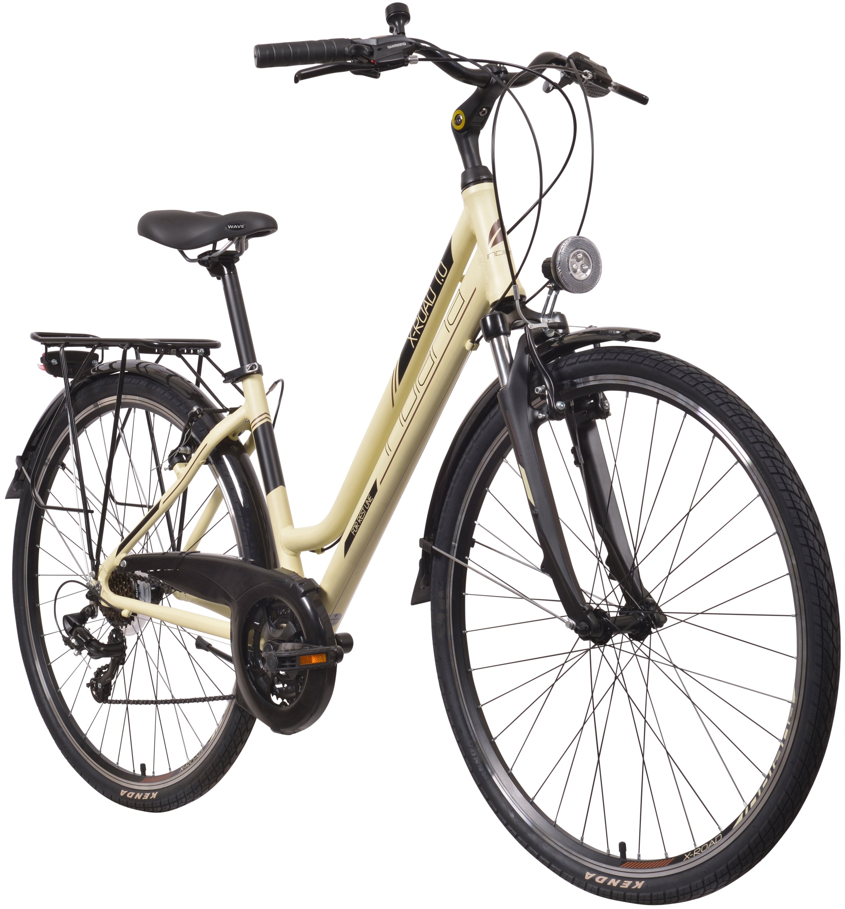 INDIANA X-Road 1.0 D19 28 cali damski Kremowy Rower trekkingowy ...