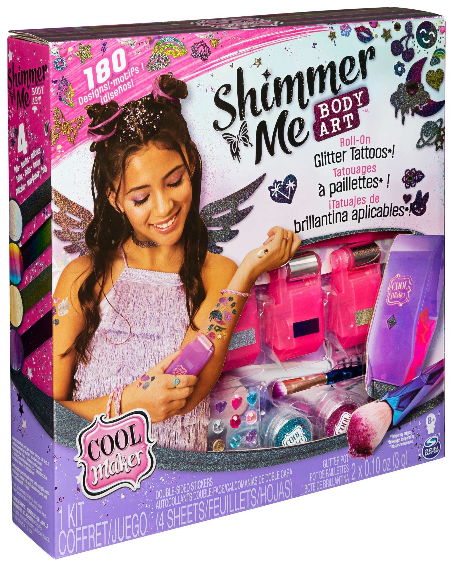 SPIN MASTER Cool Maker Shimmer Me Body Art 20132140 Zestaw kreatywny