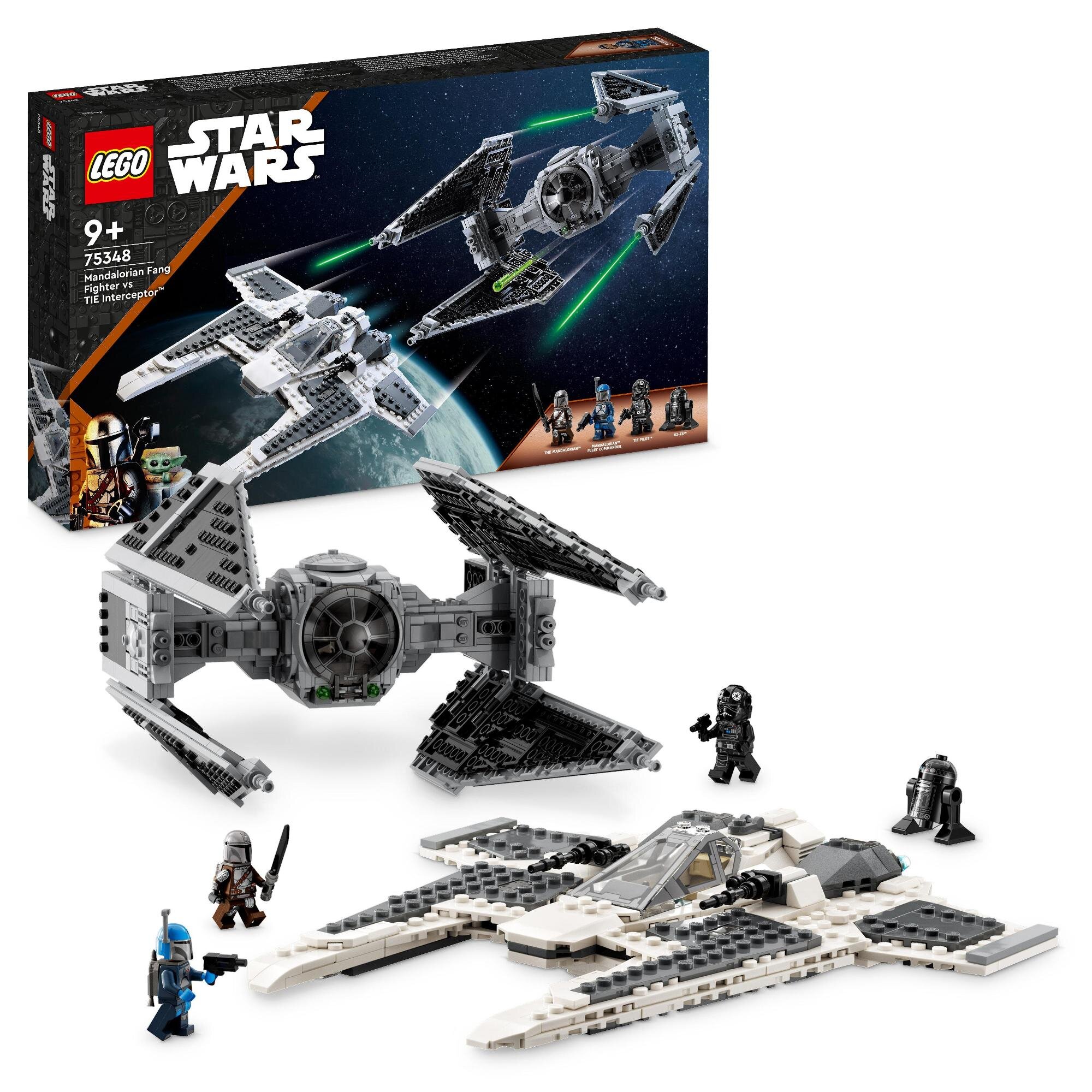 LEGO 75348 Star Wars Mandaloriański myśliwiec Fang Fighter kontra TIE ...