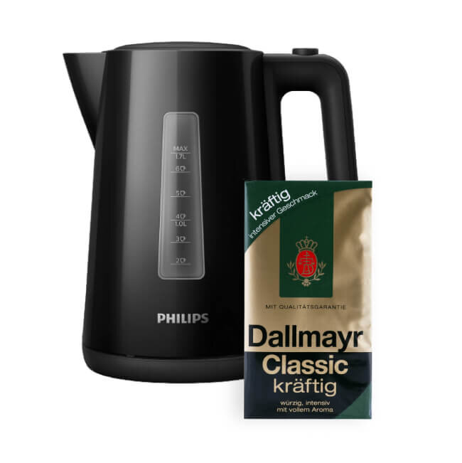 PHILIPS HD9318/20 + Kawa mielona DALLMAYR Classic Kraftig HVP Arabica 0