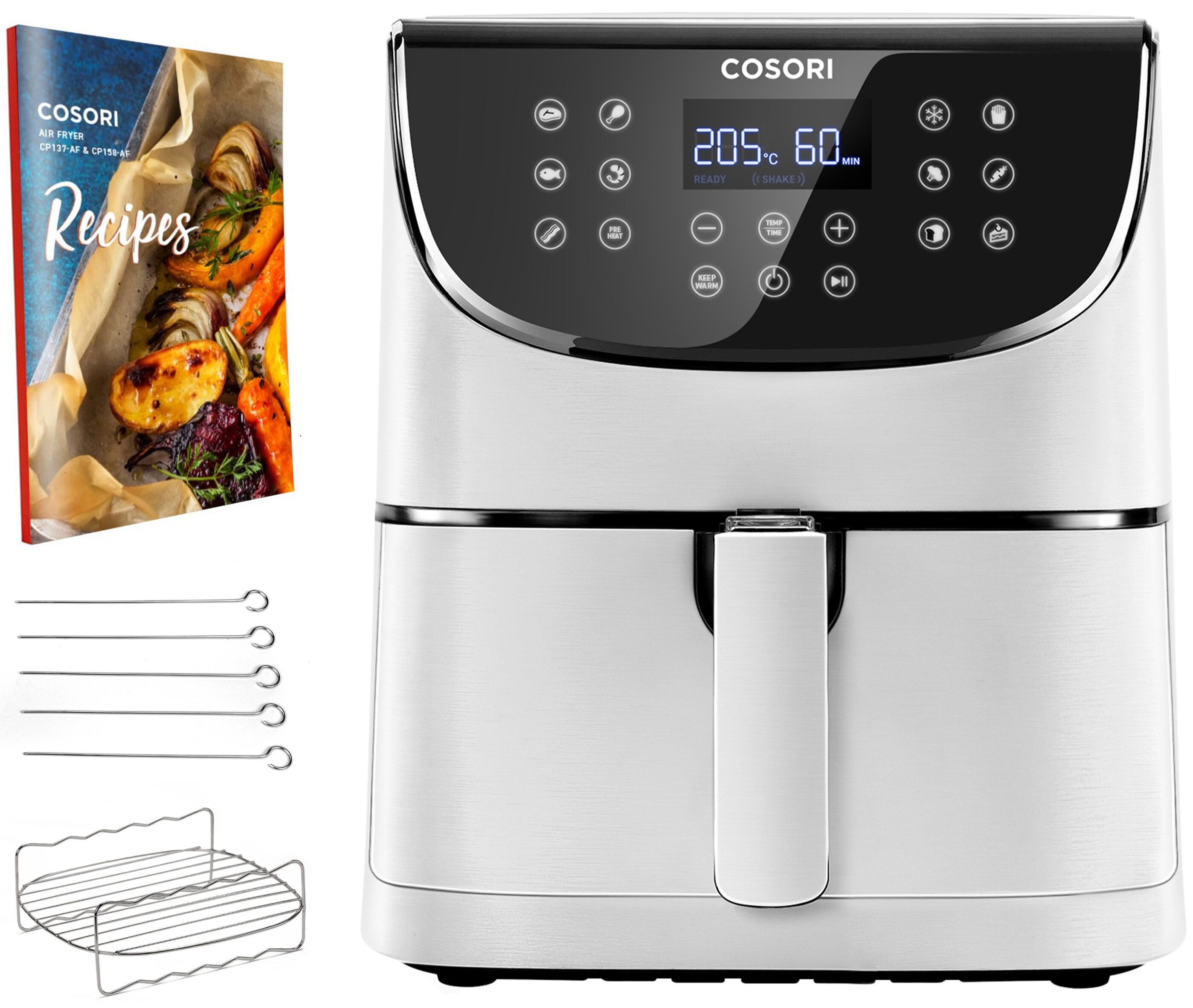 COSORI CP158AFRXW Air Fryer Biały Frytkownica beztłuszczowa niskie