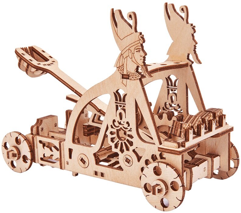 WOOD TRICK Vintage Machinery 3D Catapult WDTK025 (96 elementów) Zabawka