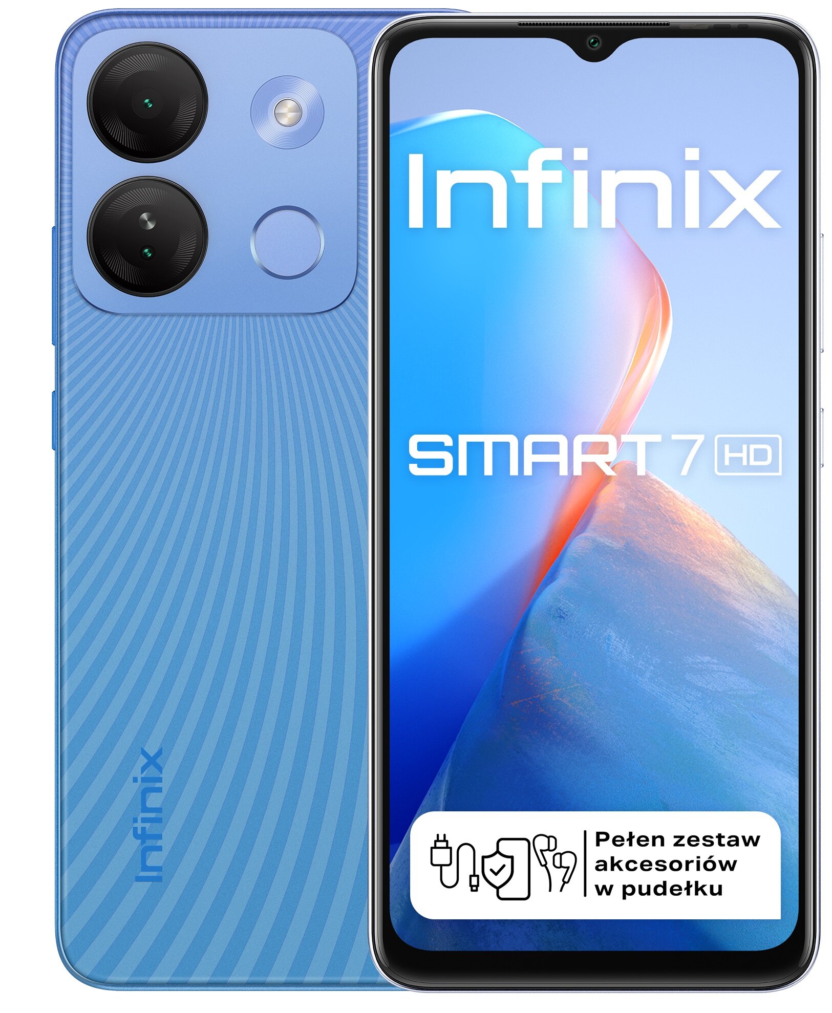 INFINIX Smart 7 HD 2/64GB 6.6" Niebieski X6516 HD Smartfon - niskie ...