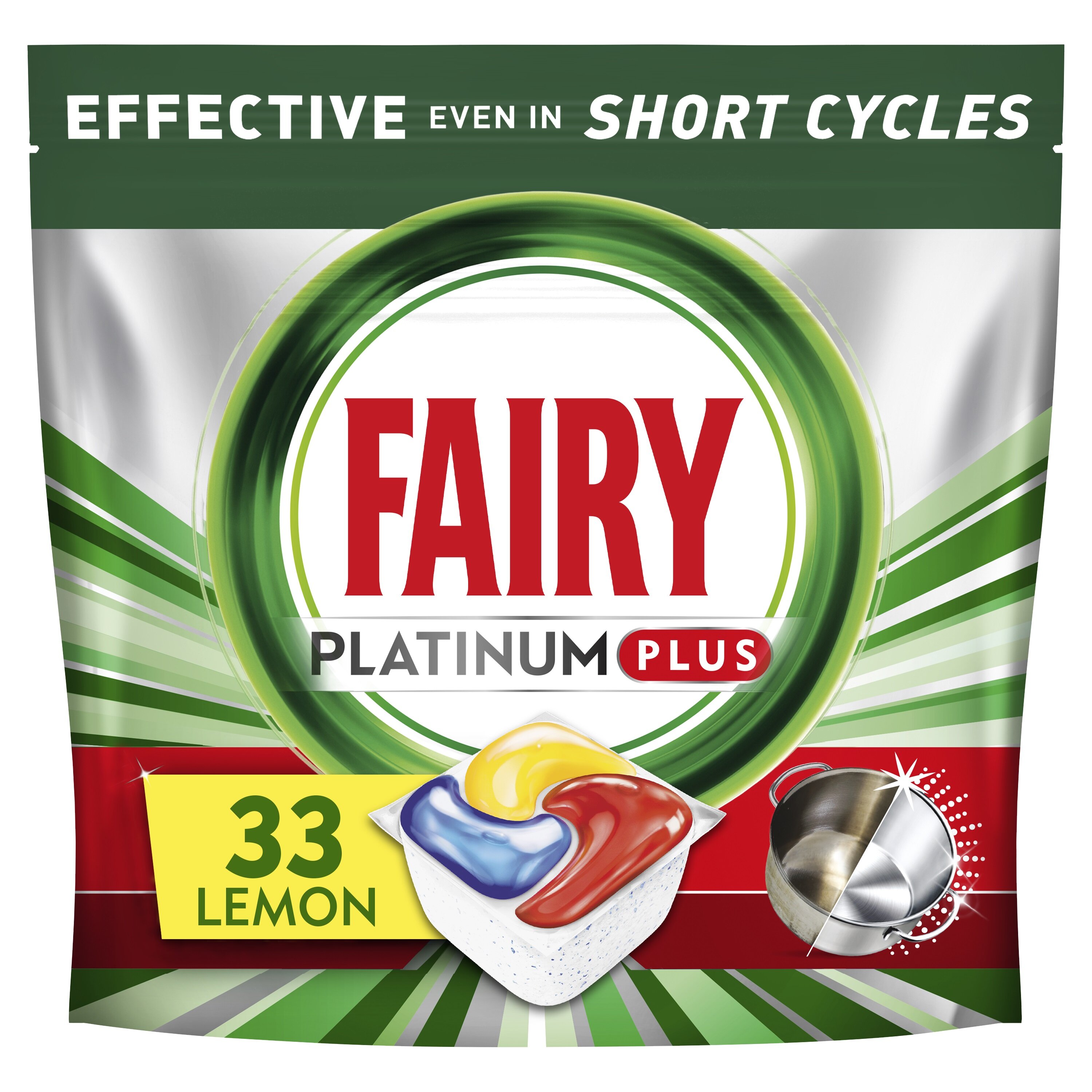 FAIRY Platinum Plus All in One Lemon - 33 szt. Kapsułki do zmywarek -  niskie ceny i opinie w Media Expert