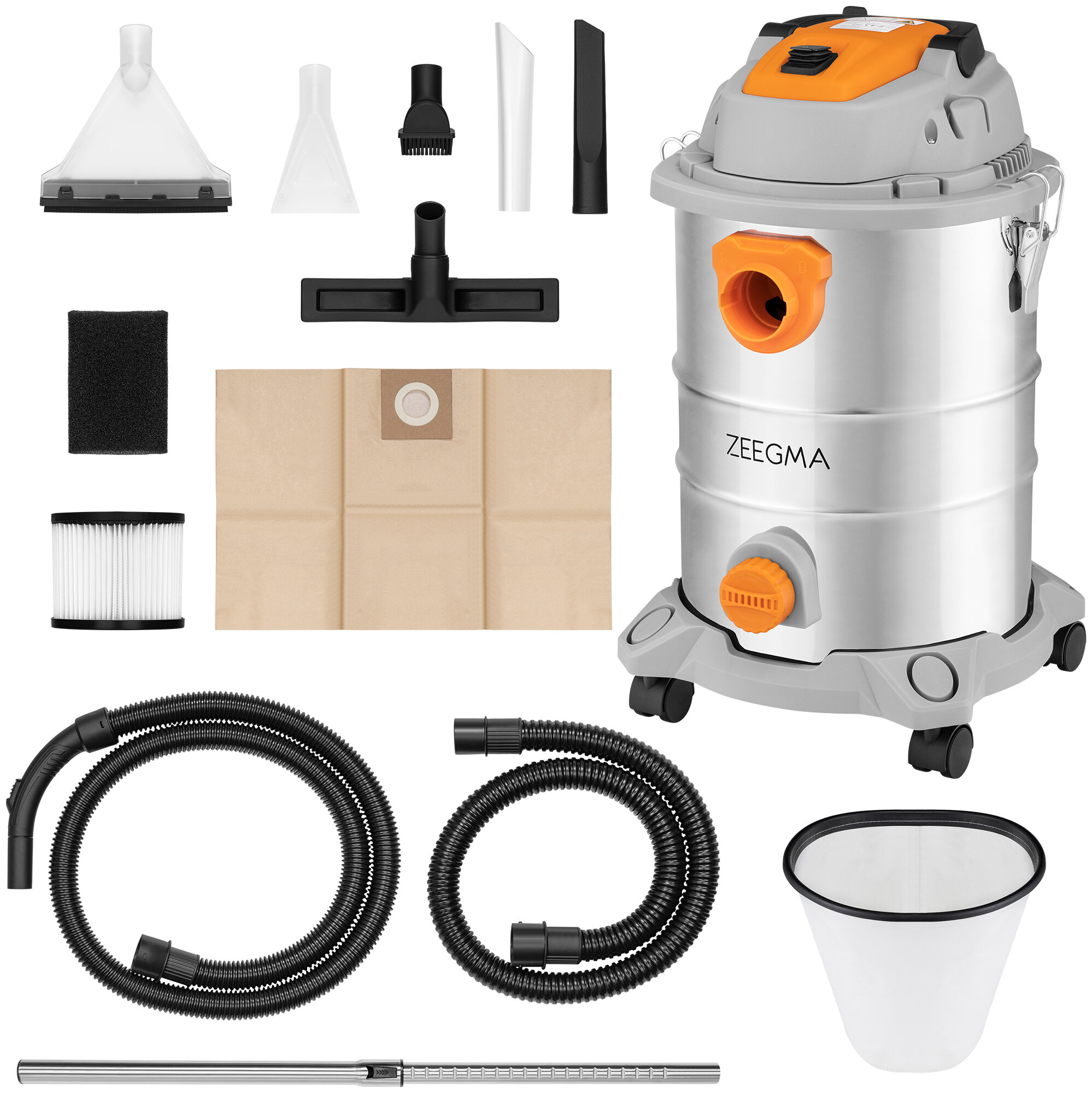 Zeegma Zonder Verre Klassieke stofzuiger met zak, 2 hygiënische filters, allergievriendelijk, hoog zuigvermogen, 800 W, parketborstel, lange kabel, bereik 12 m, stille werking, geurpatronen Zeegma Zonder Verre Klassieke stofzuiger met zak, 2 hygiënische filters, allergievriendelijk, hoog zuigvermogen, 800 W, parketborstel, lange kabel, bereik 12 m, stille werking, geurpatronen