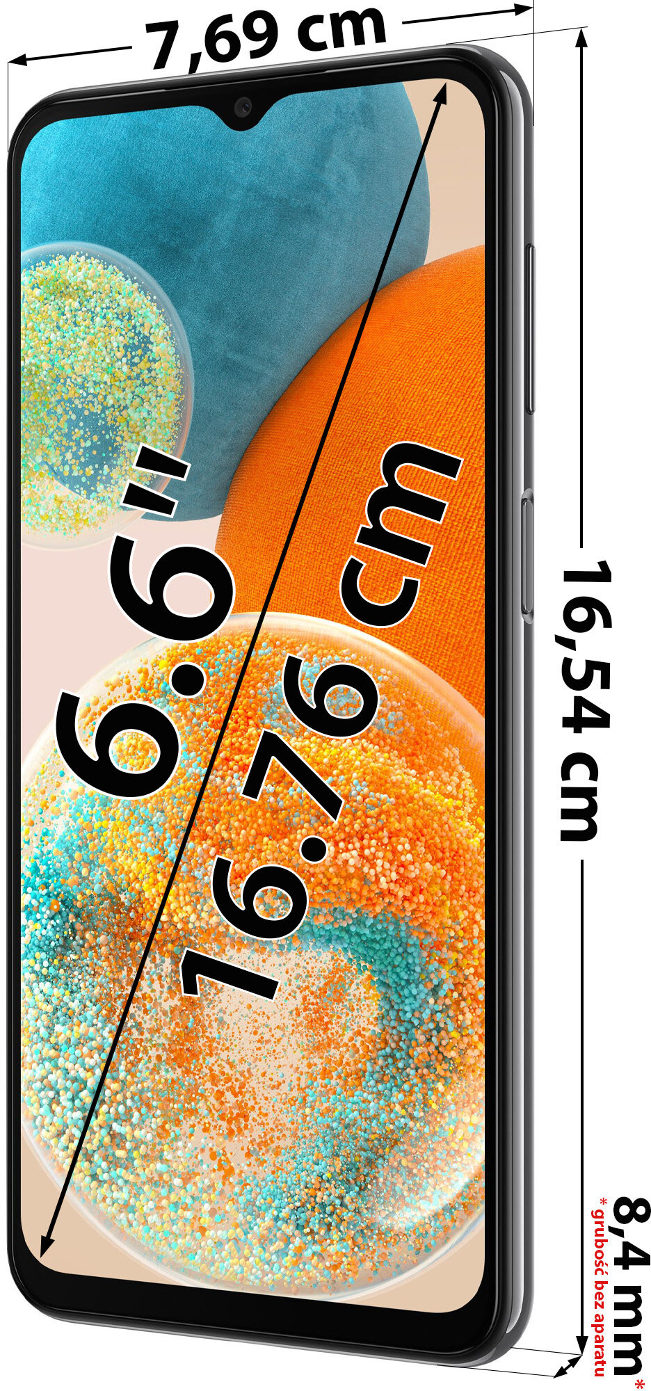 SAMSUNG Galaxy A23 4/128GB 5G 6.6 120Hz Czarny SM-A236BZKVEUE