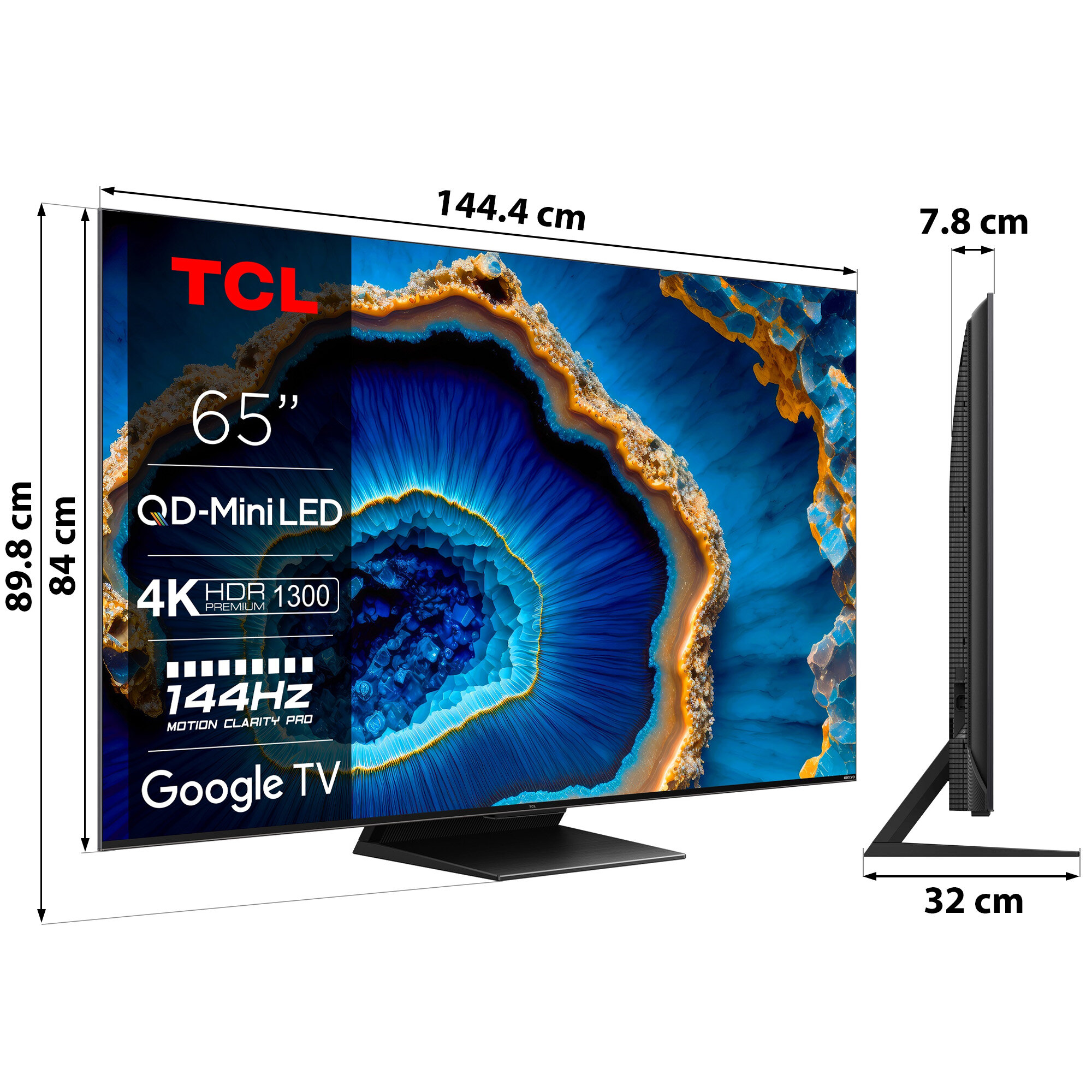 TCL 65C809 65'' MINILED 4K 144Hz Google TV Dolby Vision Dolby Atmos HDMI  2.1 Telewizor - niskie ceny i opinie w Media Expert
