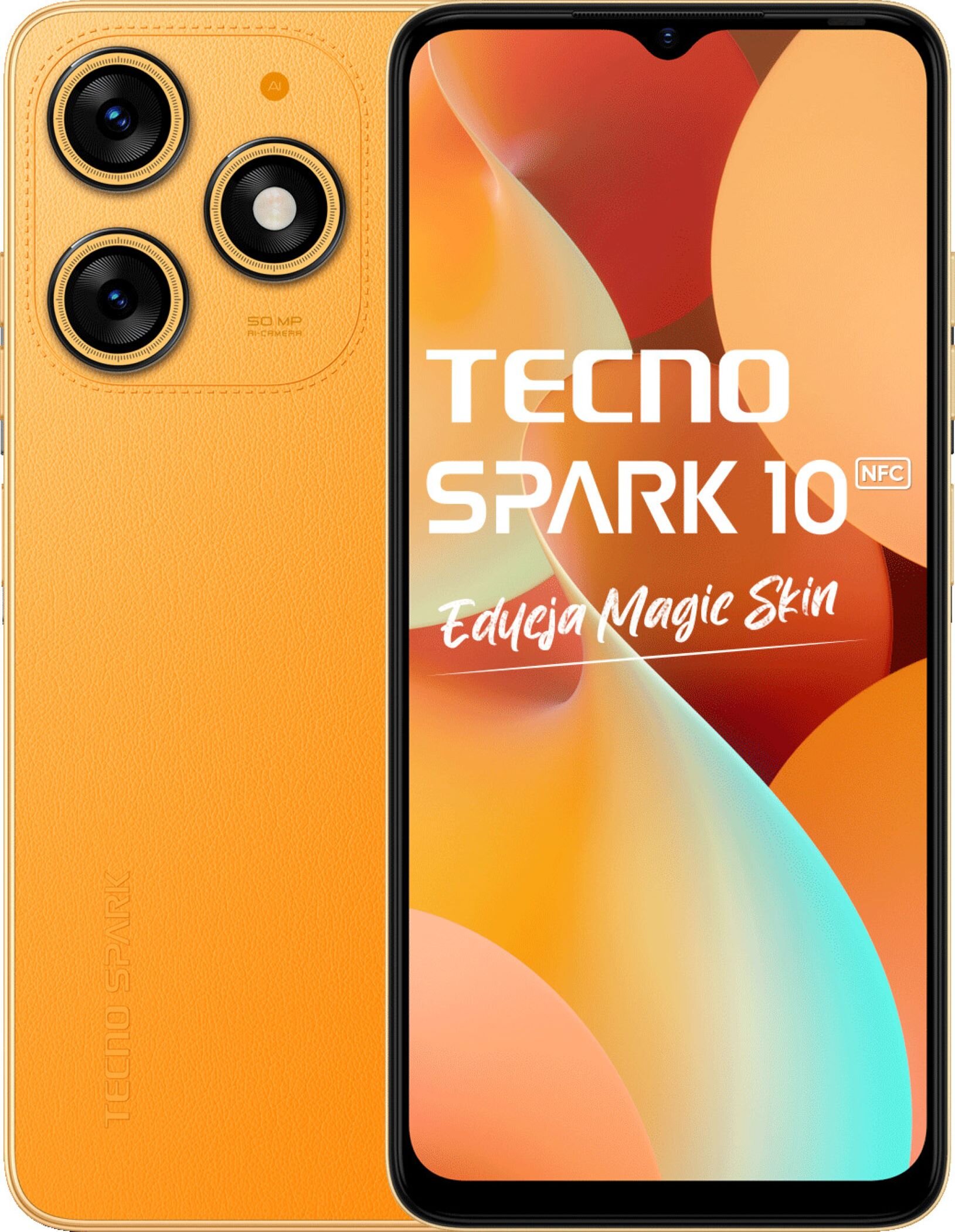 TECNO Spark 10 4/128GB 6.6" 90Hz Pomarańczowy TECNO KI5Q Smartfon ...