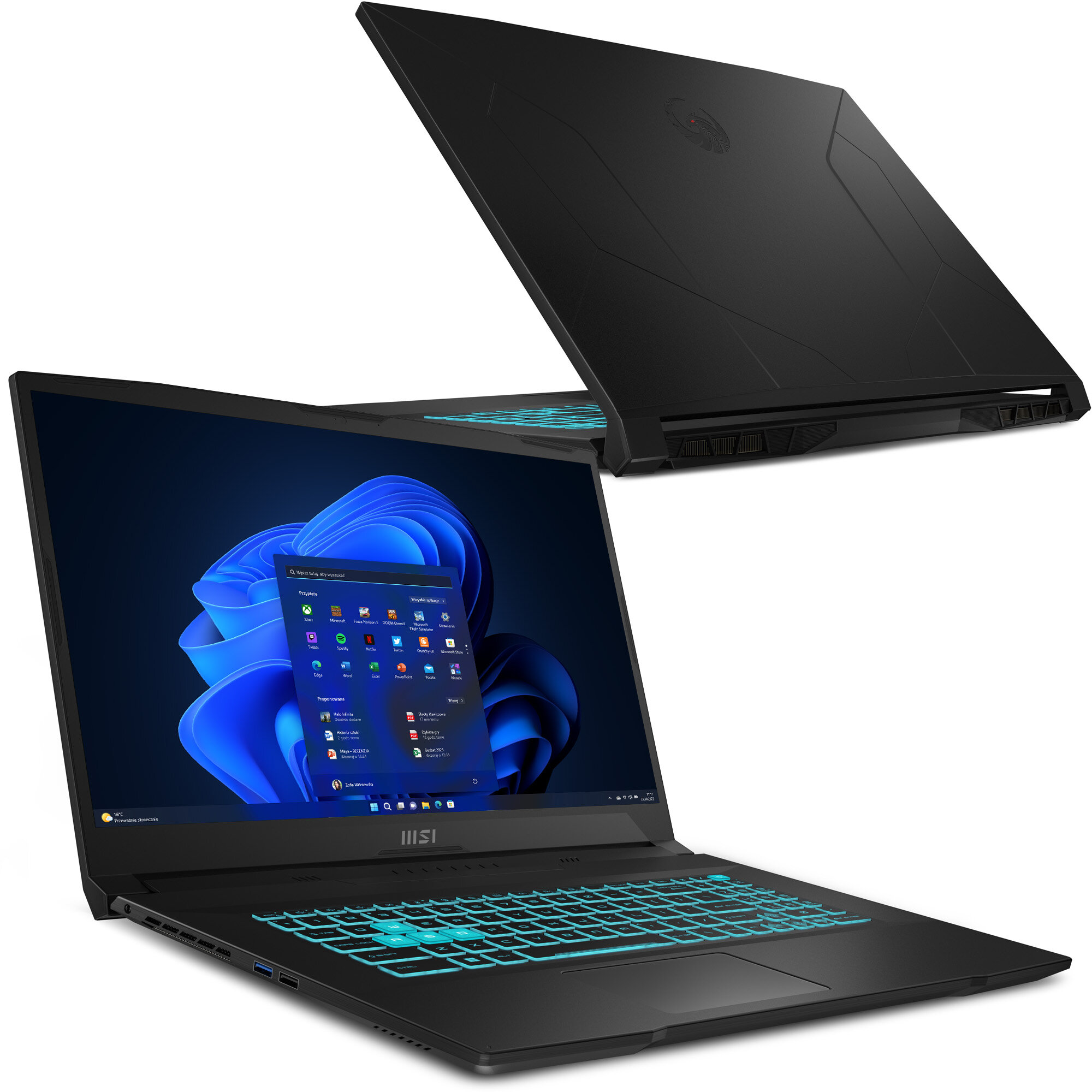 MSI Bravo 17 C7VE-022PL 17.3" IPS 144Hz R5-7535HS 16GB RAM 512GB SSD ...