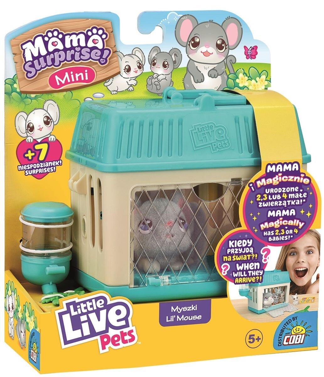 Little Live Pets Mama Surprise Mini Lil Mouse Interactive Plush Toy  Magically Has 2, 3 OR 4 Babies Moose Toys - ToyWiz