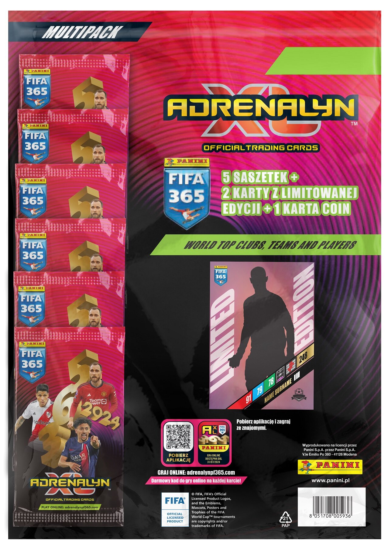 PANINI FIFA 365 Adrenalyn XL 2024 Multipack Karty - niskie ceny i opinie w  Media Expert