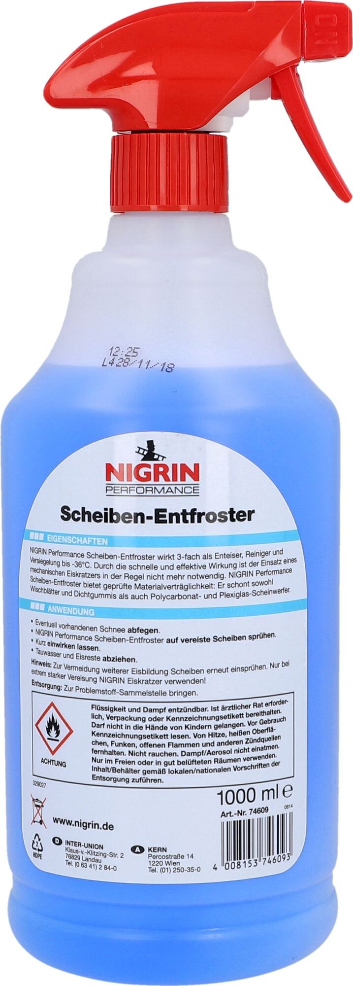 NIGRIN Performance Scheiben- Entfroster 3in1
