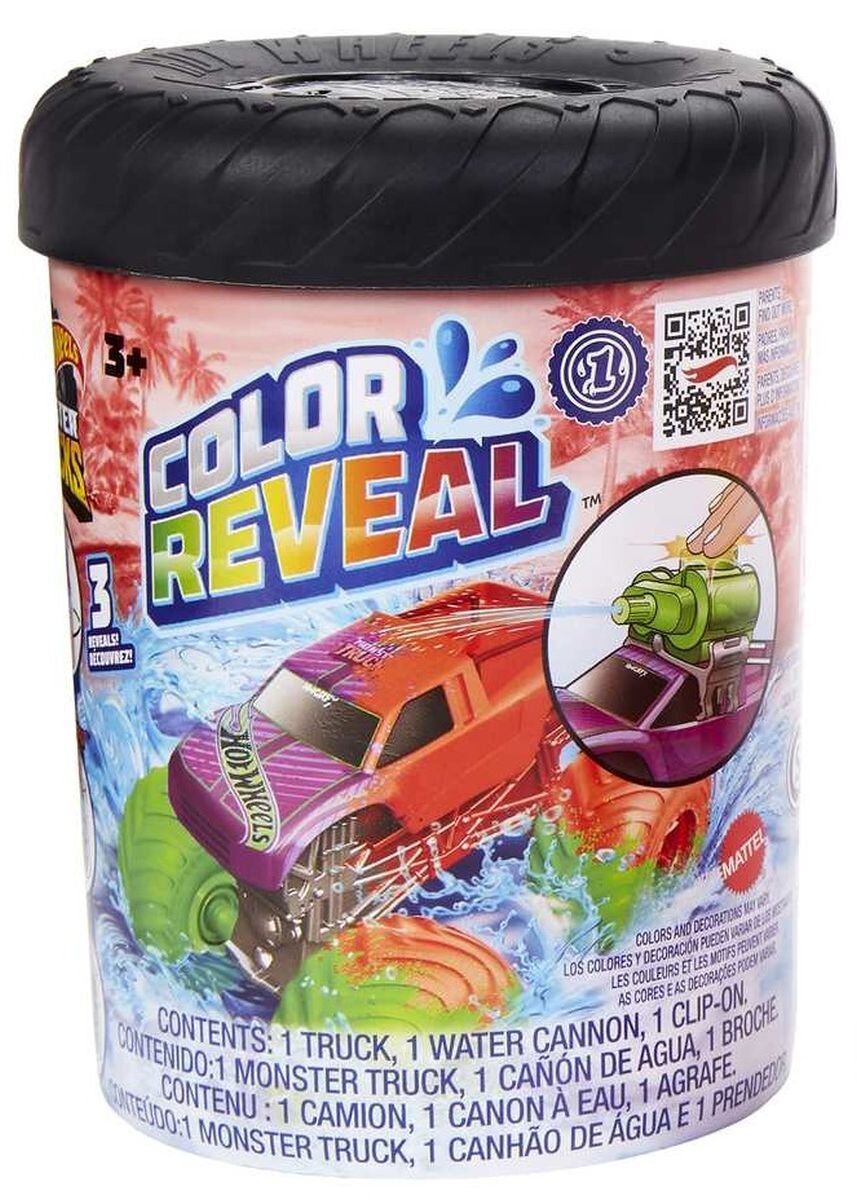 Hot Wheels Monster Trucks Color Reveal HJF39 (1 samochód) Samochód