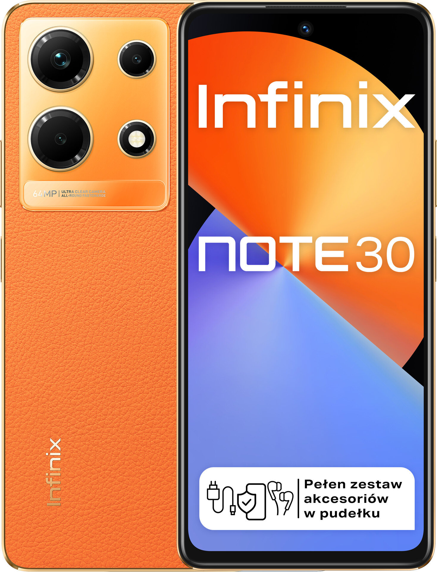 INFINIX Note 30 8/256GB 6.78" 120Hz Złoty X6833B Smartfon - niskie ceny ...