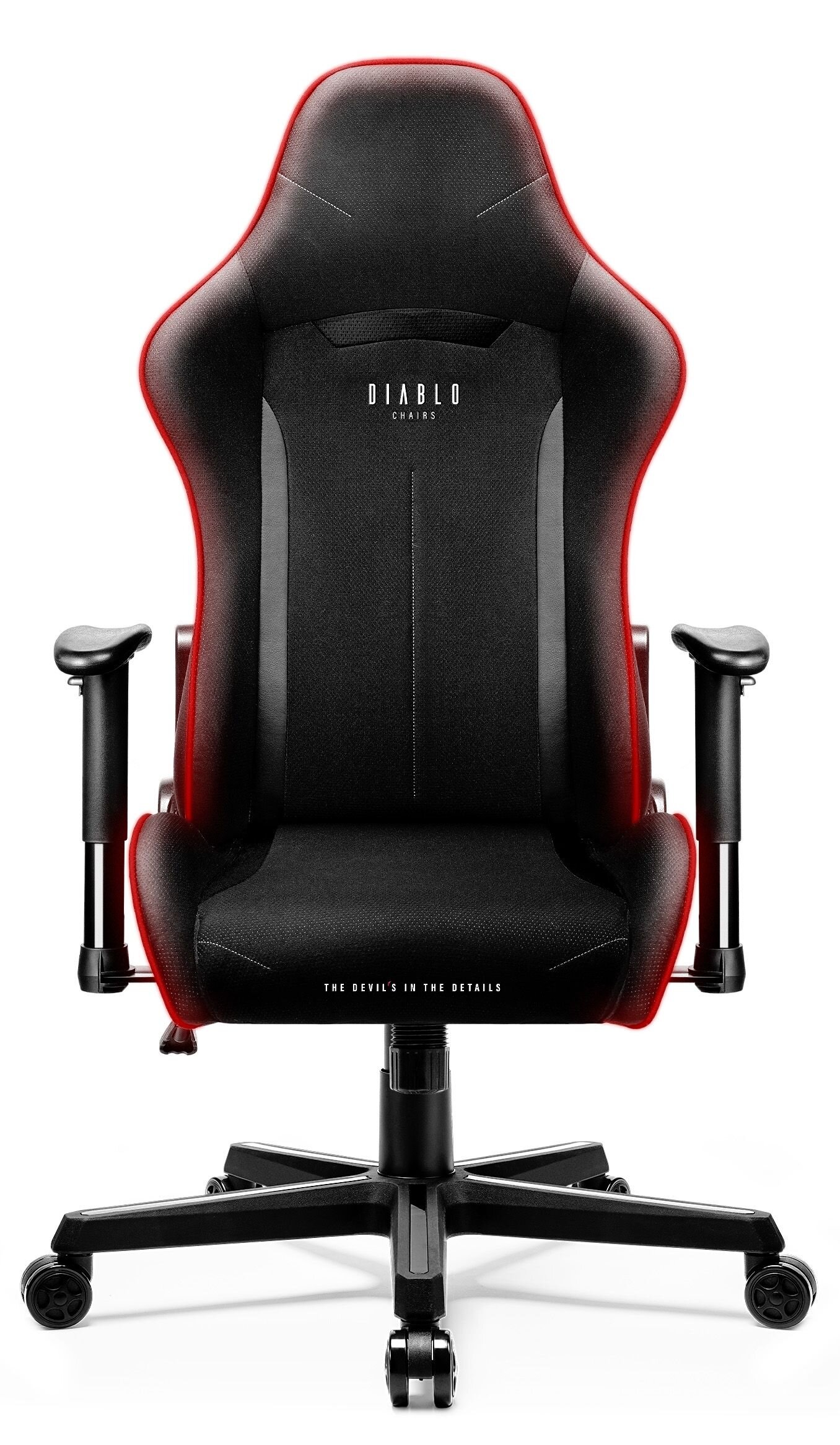 DIABLO CHAIRS XST4RTER LED Czarny Fotel niskie ceny i opinie w Media