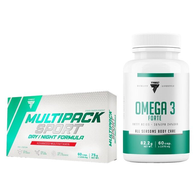 TREC NUTRITION Multipack Sport Day Night Formuła (60 kapsułek) + Kwasy ...