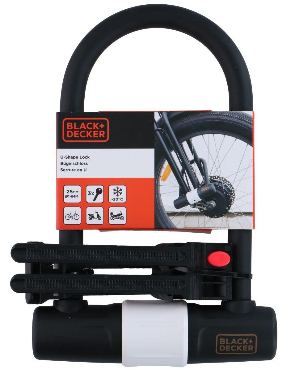 Zapięcie rowerowe BLACK + DECKER 33888 U-lock - niskie ceny i opinie w ...