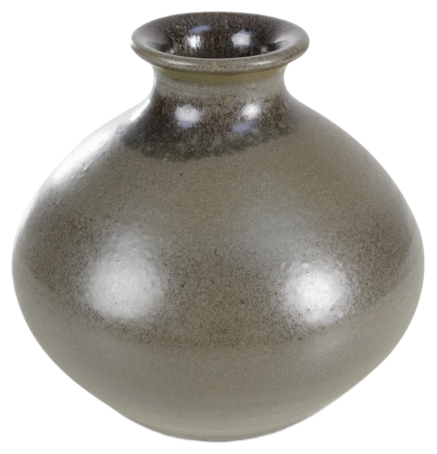 EUROFIRANY Nyla 18 x 16 cm Ciemnobrązowy Wazon - niskie ceny i opinie w ...