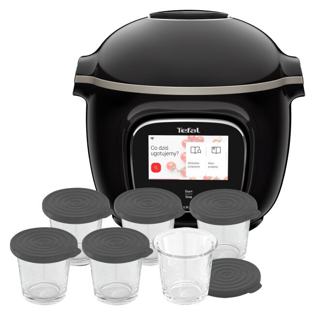 TEFAL Cook4Me Touch CY9128 (Wi-Fi) + Zestaw słoików TEFAL Cook4Me ...