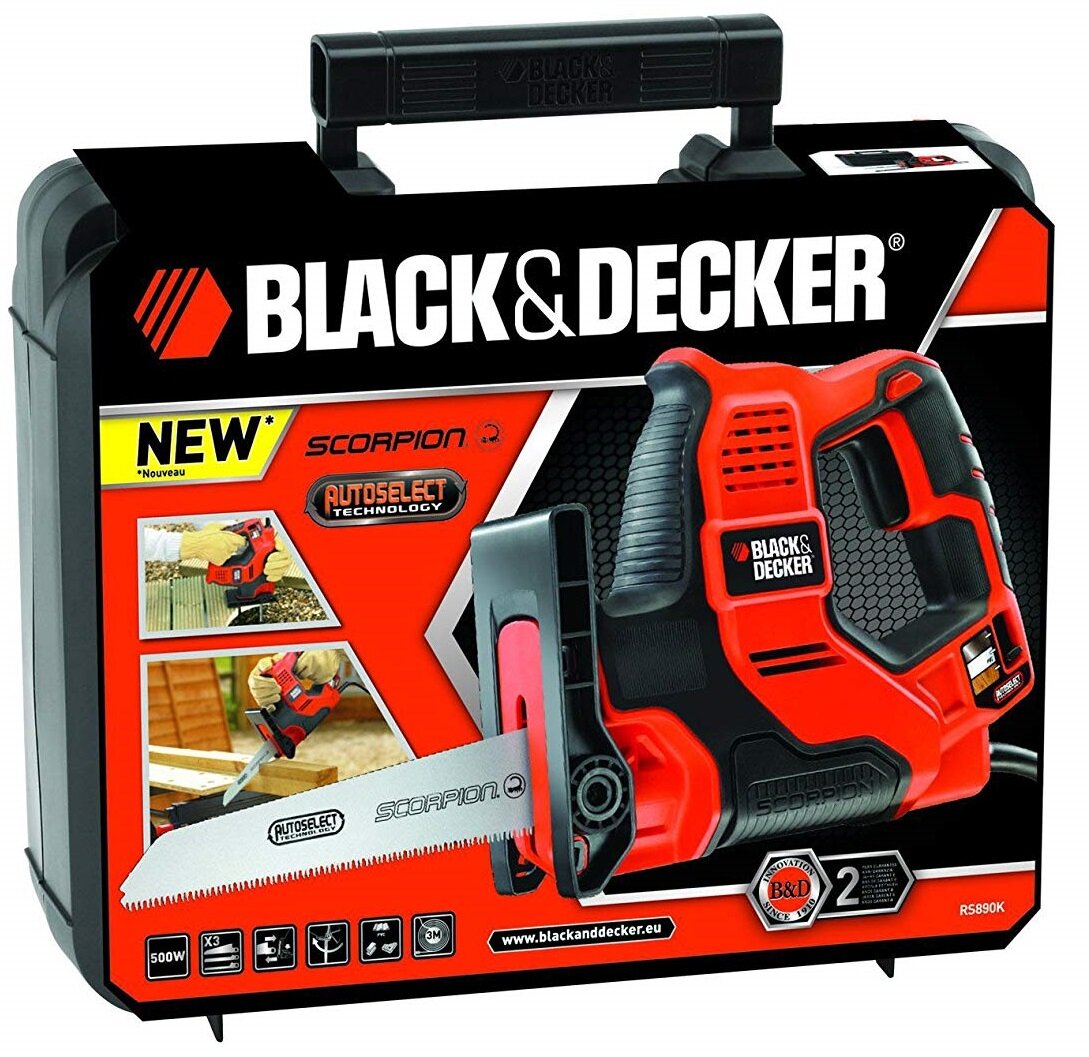 Black Decker 500W AutoSelect Scorpion Saw (RS890KXE), 56 OFF