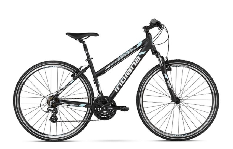INDIANA XCross 2.0 D17 CzarnoBłękitny Mat BP Rower niskie ceny i
