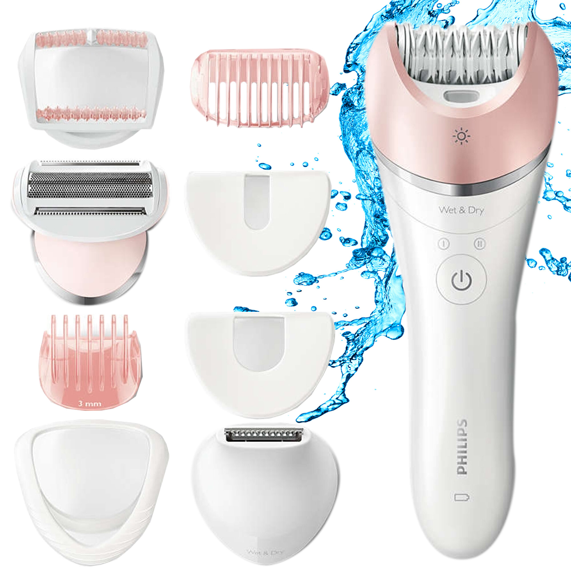 PHILIPS BRE640/00 (9 nasadek) Depilator niskie ceny i opinie w Media