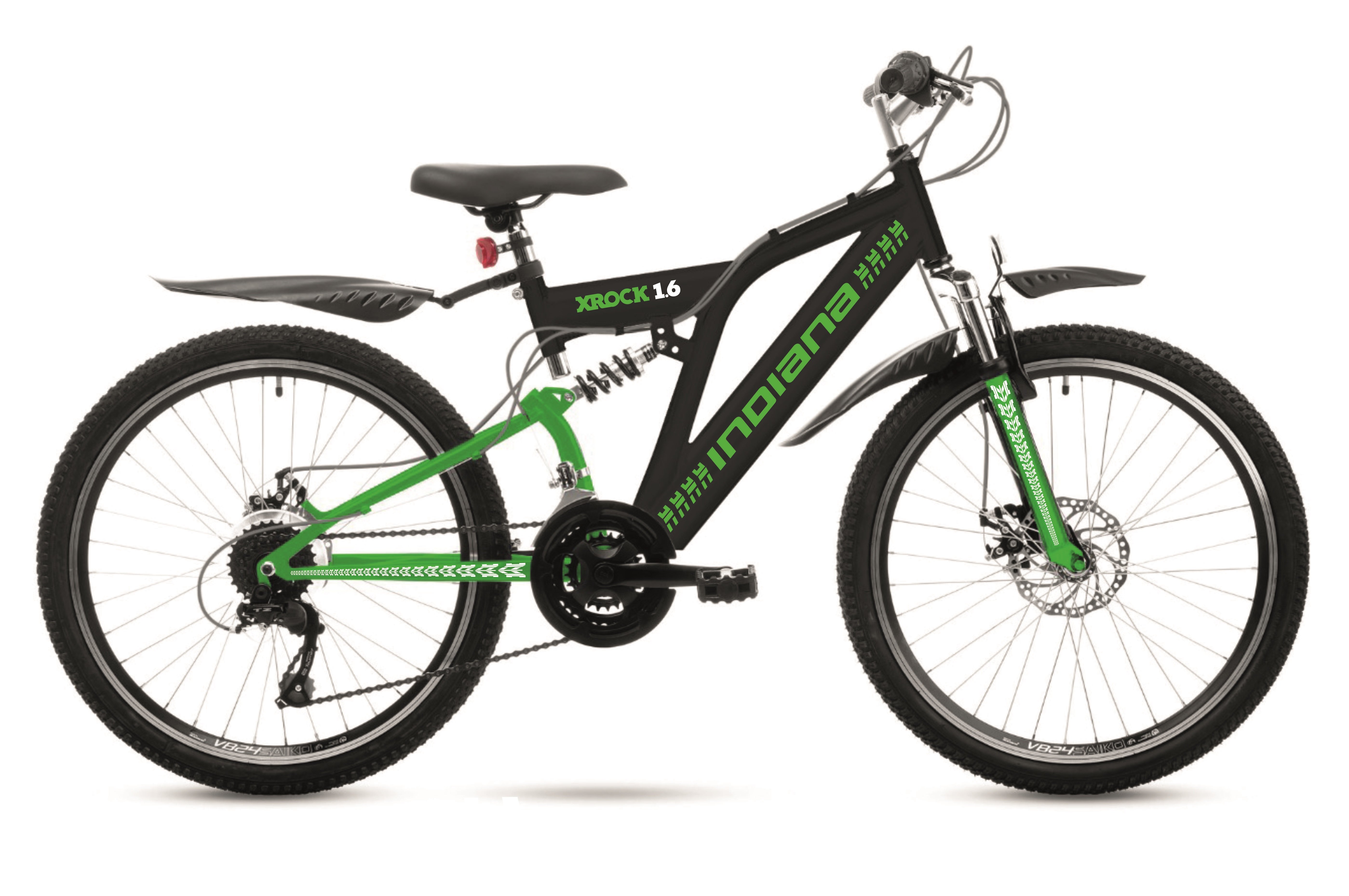 INDIANA X-Rock 1.6 Czarno-zielony Rower - niskie ceny i opinie w Media ...