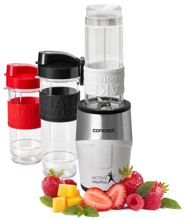 CONCEPT SM3380 Smoothie Maker Biały (Sportowy) + 3 bidony w komplecie