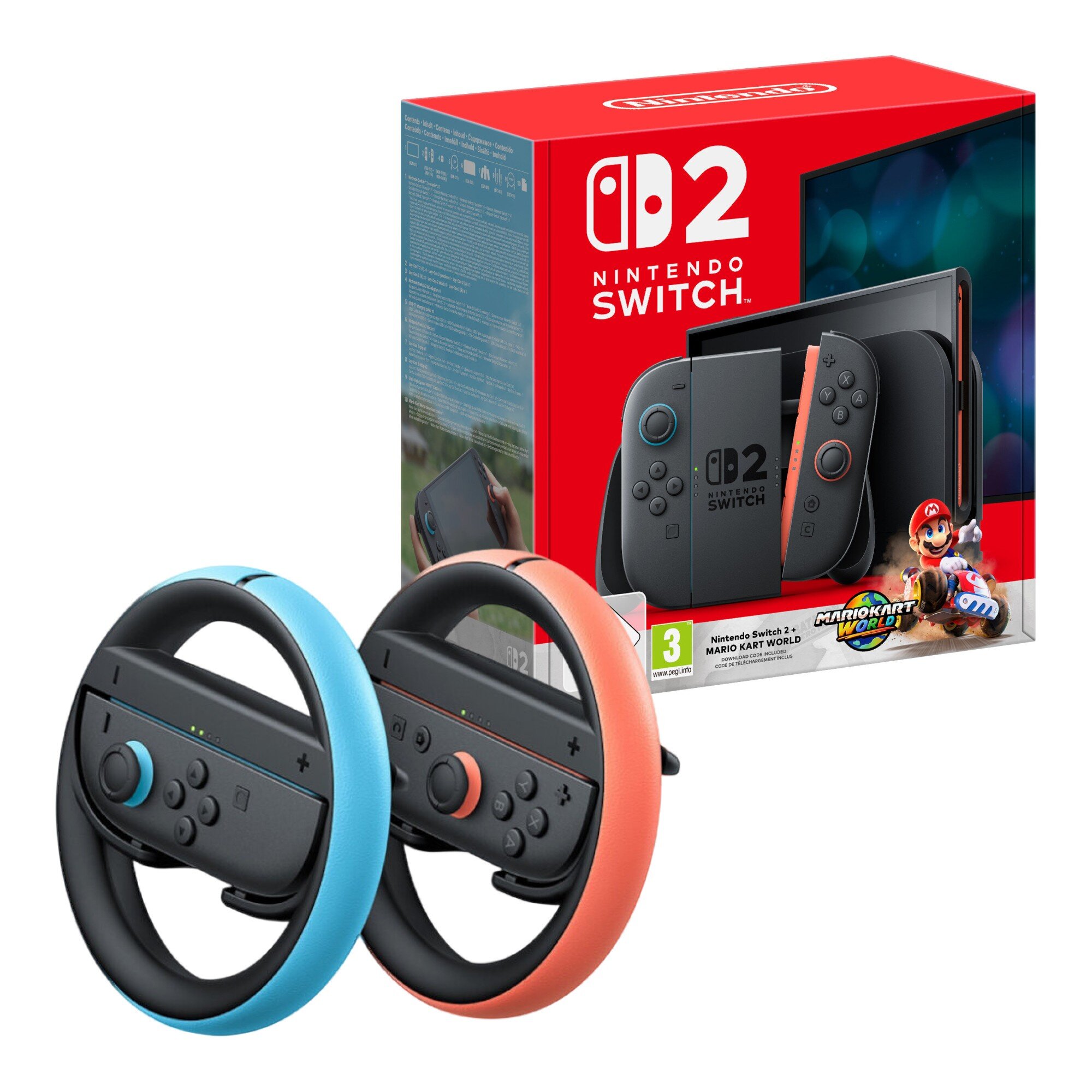 Nintendo switch 新型＋Joy-Con Nintendo Switch Joy-Con - Czerwony / Niebieski - Konsole