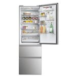 HAIER HTW5618DNMG 3D No Frost 185cm Srebrny Lodówka - niskie HAIER HTW5618DNMG 3D No Frost 185cm Srebrny Lodówka - niskie