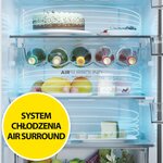 HAIER HTW5618DNMG 3D No Frost 185cm Srebrny Lodówka - niskie HAIER HTW5618DNMG 3D No Frost 185cm Srebrny Lodówka - niskie