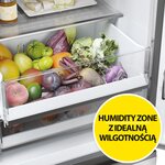 HAIER HTW5618DNMG 3D No Frost 185cm Srebrny Lodówka - niskie HAIER HTW5618DNMG 3D No Frost 185cm Srebrny Lodówka - niskie