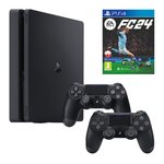 SONY PlayStation 4 Slim 500GB + EA SPORTS FC 24 Gra PS4 + Kontroler SONY  DualShock 4 V2 Czarny Konsola - niskie ceny i opinie w Media Expert