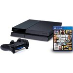 SONY Playstation 4 500 GB + Gra GTA V Konsola - niskie ceny