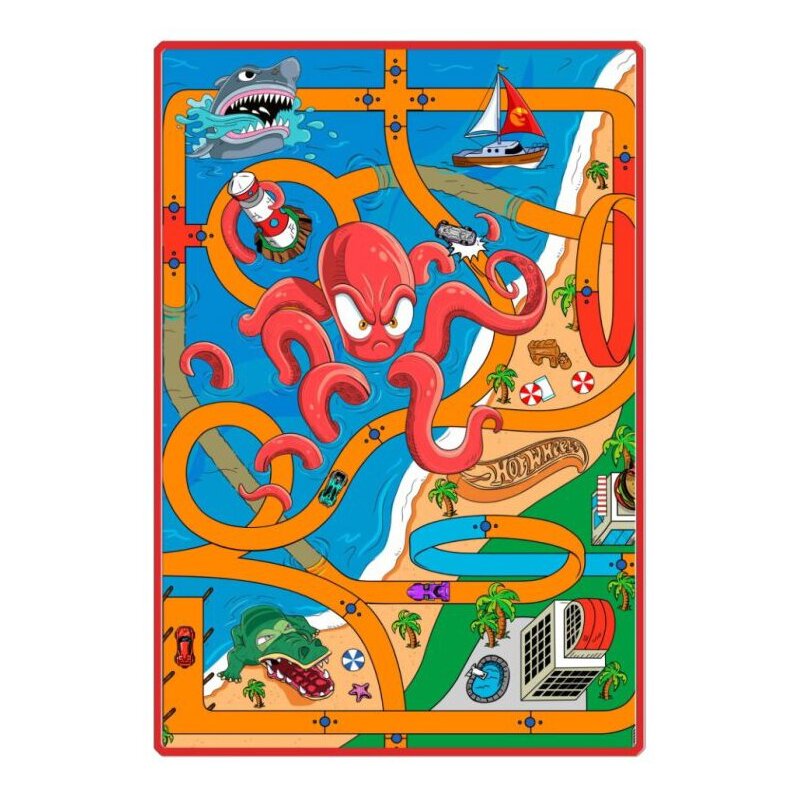 Mata do zabawy HOT WHEELS tor wyścigowy z samochodzikiem 7800