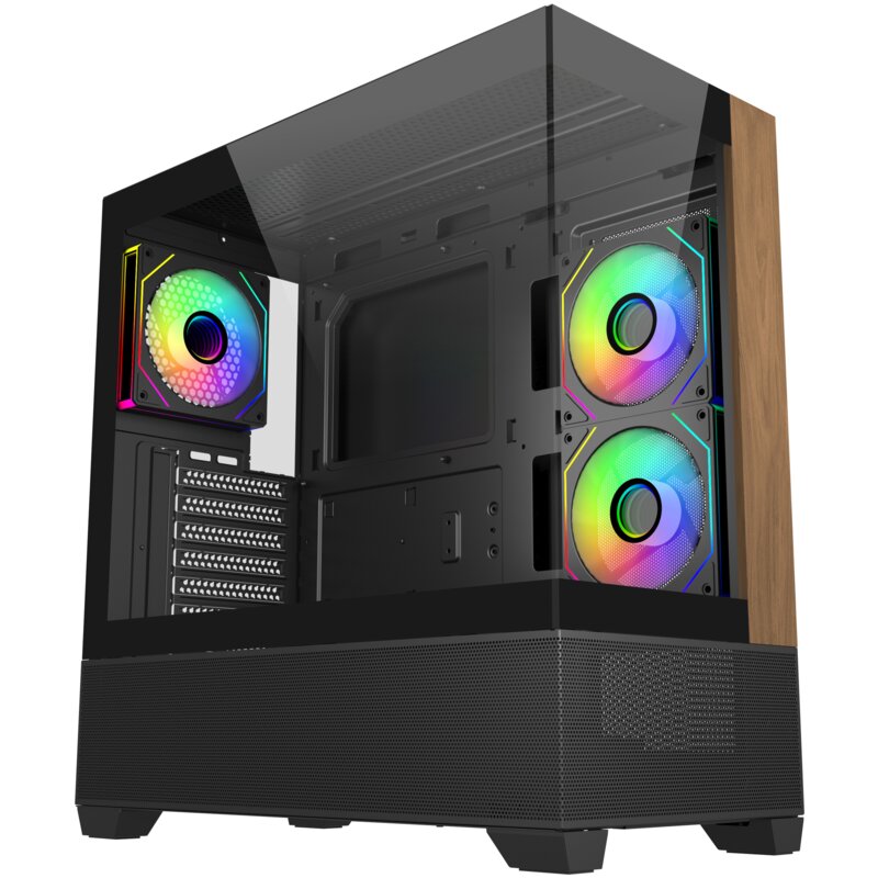 Obudowa COOLER MASTER Elite 690 Wood Czarny