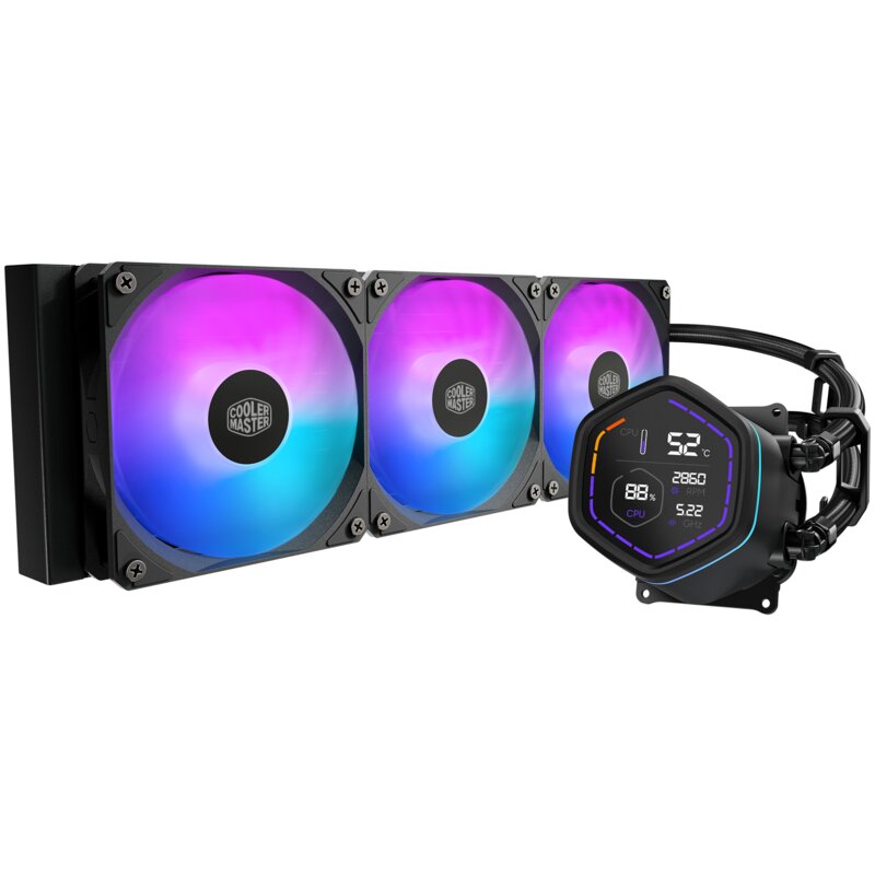 Chłodzenie wodne COOLER MASTER Masterliquid Core Nex Digital 360 ARGB Czarny