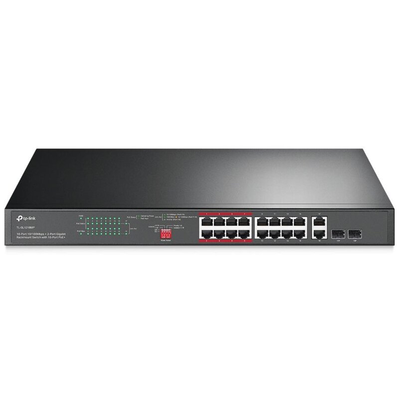 TP-Link 18p TL-SL1218MP (16x10/100Mbit PoE+, 2xSFP/Combo)