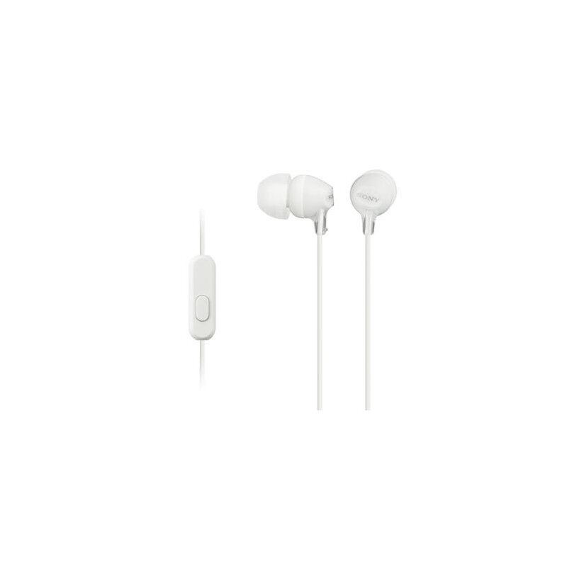 Słuchawki dokanałowe SONY MDR-EX15AP Biały
