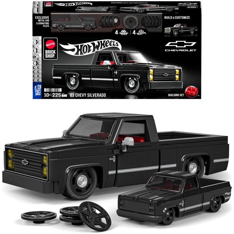 Klocki plastikowe BRICK SHOP Hot Wheels Speed Series ’83 Chevy Silverado JKG42